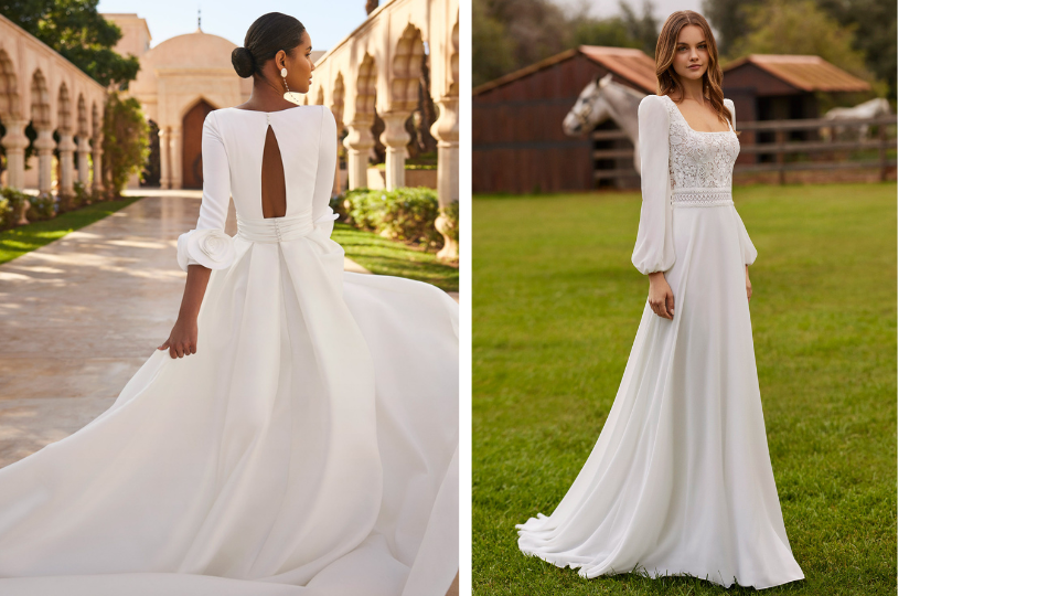 abiti da sposa invernali e a maniche lunghe Rosa Clará, Ronca Sposi Verona
