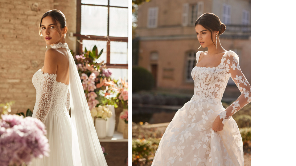abiti da sposa invernali e a maniche lunghe Rosa Clará, Ronca Sposi Verona
