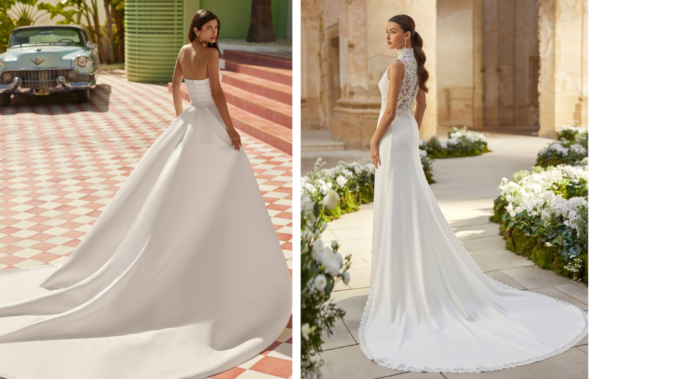 Strascico lungo abito da sposa- Ronca Sposi