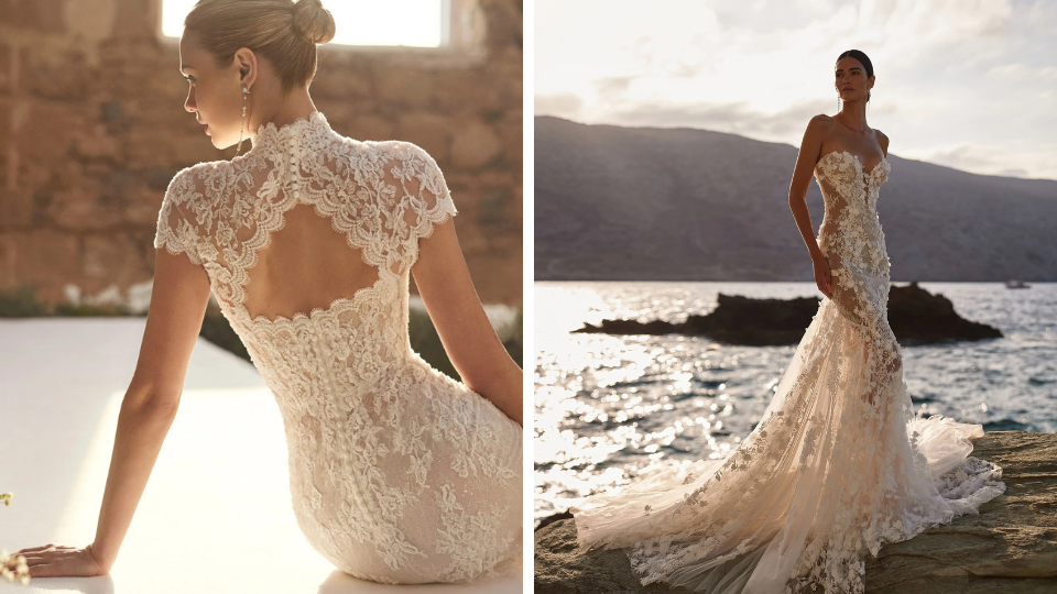 Abiti da sposa a sirena in pizzo a Verona